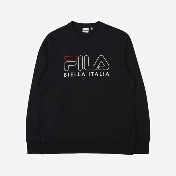 Sudaderas Fila Mujer Negras - 3D Logo Embroidered - España 135460NLS